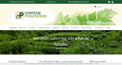 Desktop Screenshot of garten-punzmann.de