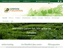 Tablet Screenshot of garten-punzmann.de